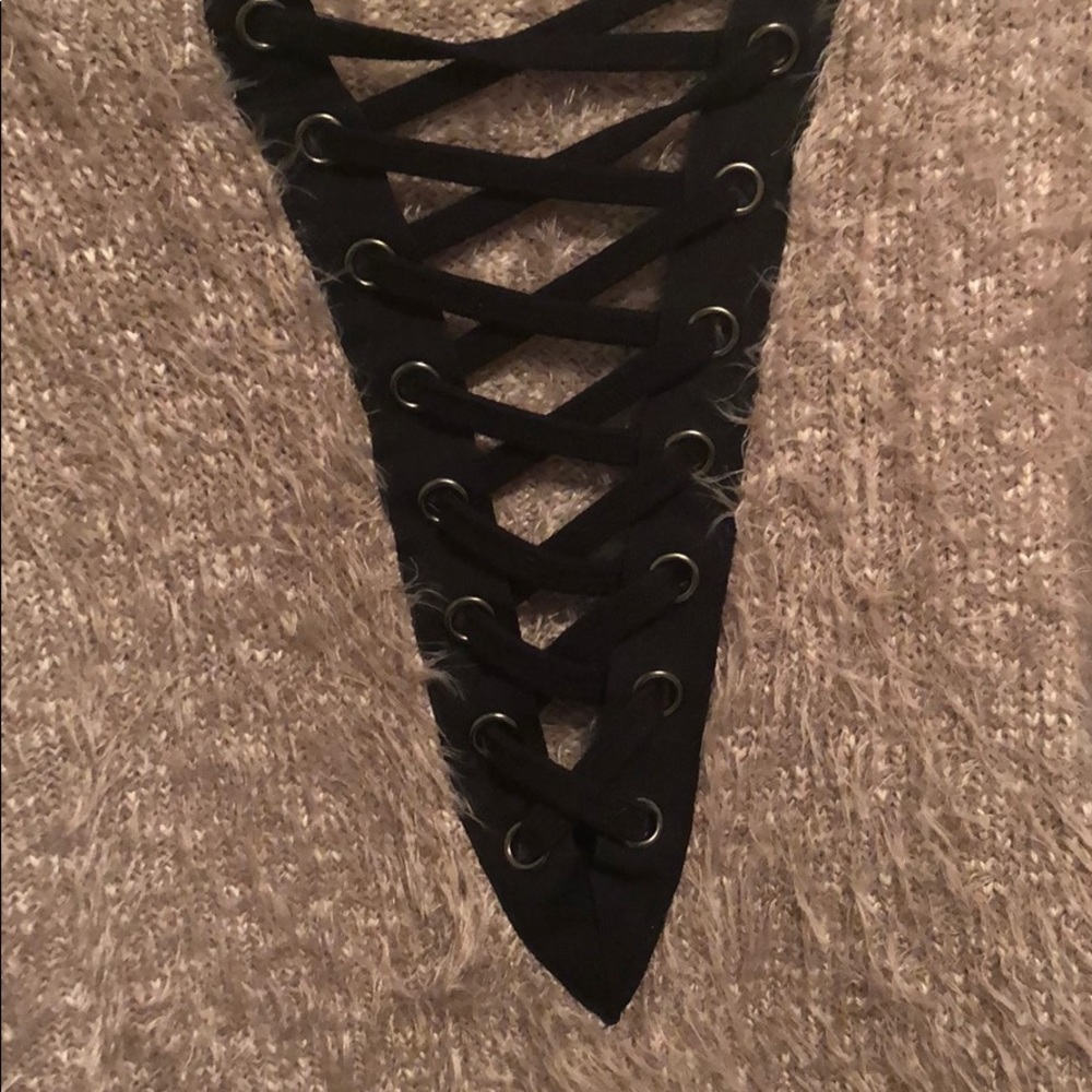 Express Lace-Up Sweater - Picture 5 of 5